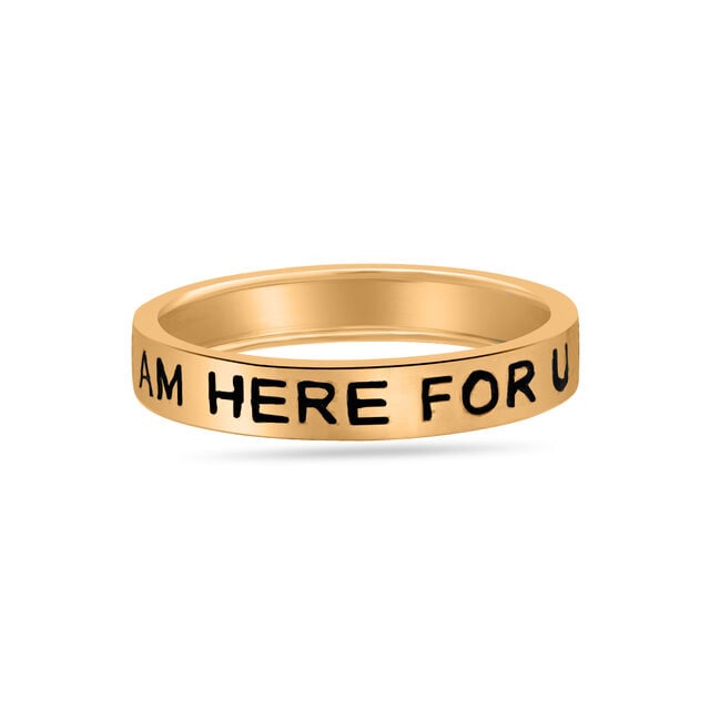 Mamma Mia 14KT Yellow Gold Here For U Ring,,hi-res image number null