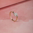 Rose Entwined Brilliance Diamond 14KT Rose Gold Ring,,hi-res view 1