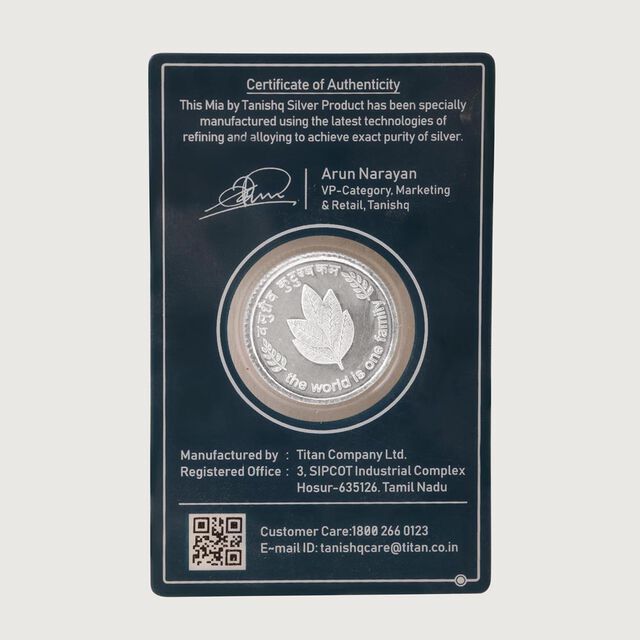 10 GM 999 Mango Leaf Silver Coins,,hi-res image number null