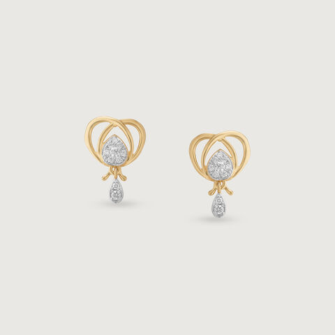 Sweet Buzz Diamond Drop Earrings