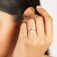 Graceful Pearl Silver Ring,,hi-res view 2