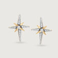 Galactic Wishes 14KT Diamond Stud Earrings,,hi-res view 3