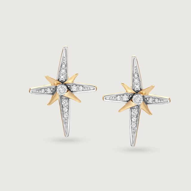 Galactic Wishes 14KT Diamond Stud Earrings,,hi-res image number null