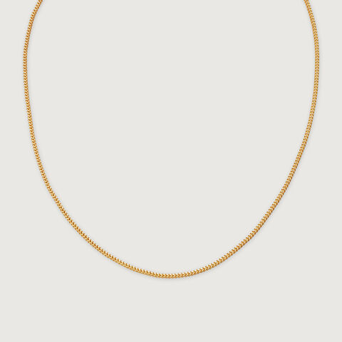 22KT Yellow Gold Effulgent Subtle Heart Carved Motif Gold Chain