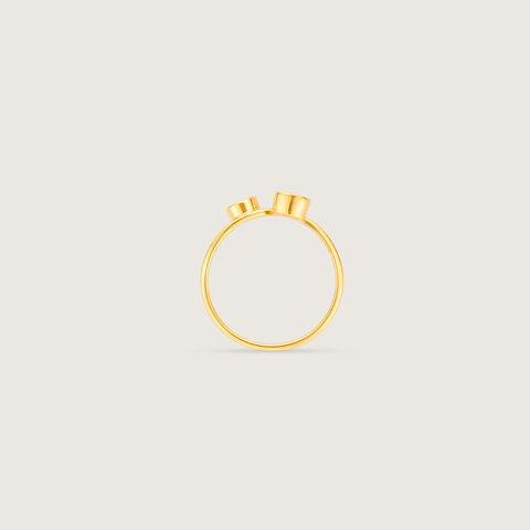 Twisted Harmony Polki Ring
