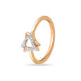 14KT Rose Gold Twinning Trinket Diamond Finger Ring,,hi-res view 3