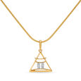 14kt Yellow Gold Gemini Pendant,,hi-res view 2