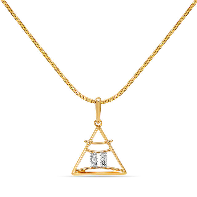 14kt Yellow Gold Gemini Pendant,,hi-res image number null