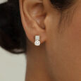 Eternal Bond Gold and Diamond Stud Earrings,,hi-res view 2