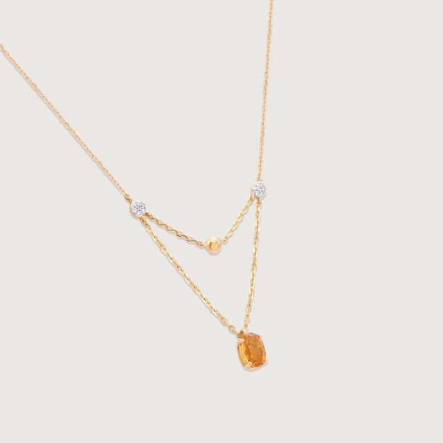 Golden Drift Diamond Necklace,,hi-res image number null