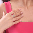 Twisted Elegant Silver Ring,,hi-res view 2