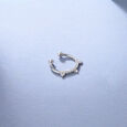 Dainty Halo Silver Septum Ring,,hi-res view 1
