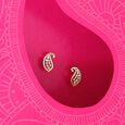 Glow Paisley Diamond Stud Earrings,,hi-res view 1