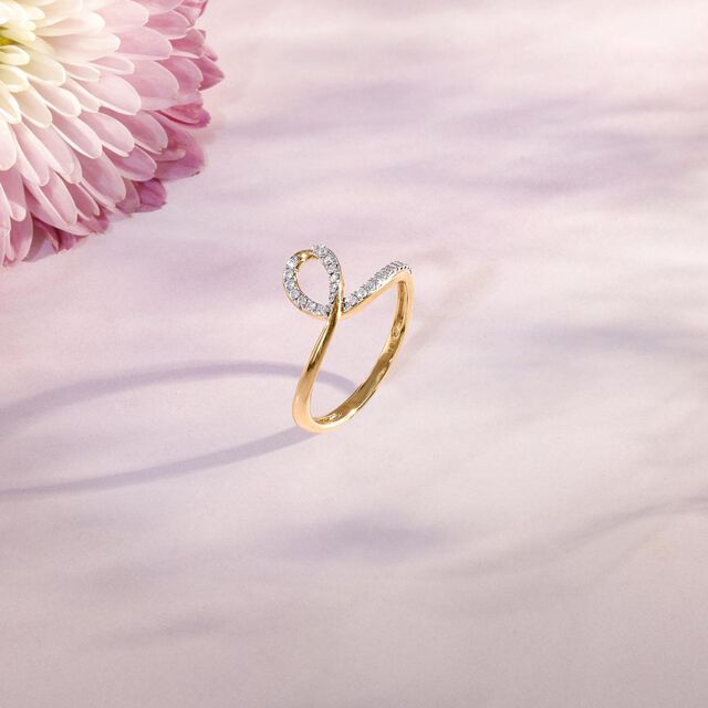 Infinity Flow Diamond Ring,,hi-res image number null