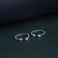 Subtle Shine Silver Toe Rings,,hi-res view 1