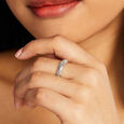 Classic Brilliance Silver Finger Ring,,hi-res view 2