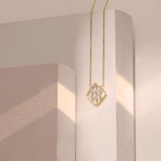 Linear Glow Diamond Necklace,,hi-res image number null