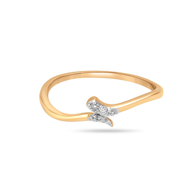 14KT Yellow Gold Willowy Diamond Ring,,hi-res view 2