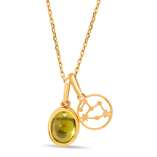 14KT Leo Birthstone Pendant,,hi-res image number null