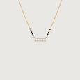 Playful Linear Diamond Mangalsutra,,hi-res view 3
