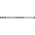 925 Silver Geometric Modish Bracelet with Blue Zirconium,,hi-res view 3