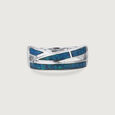 Shine Waves Silver Ring,,hi-res view 3