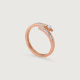 14KT Rose Gold Core Diamond Finger Ring,,hi-res view 3