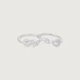 Dainty Heart Silver Toe Rings,,hi-res view 4
