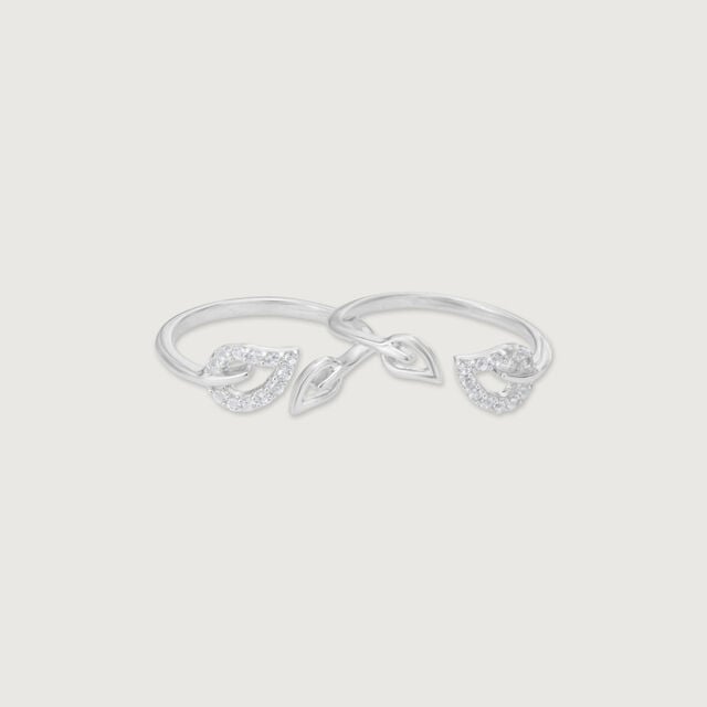 Dainty Heart Silver Toe Rings,,hi-res image number null