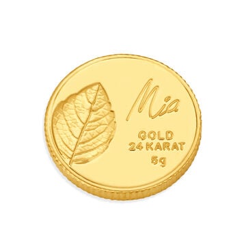 5 GM 24 Karat Tulsi Gold Coin