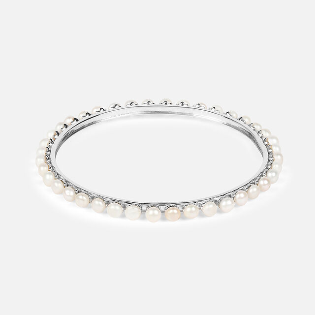 Infinite Pearl Silver Bangle,,hi-res image number null