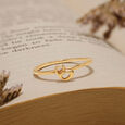 Letter B 14KT Yellow Gold Initial Ring,,hi-res view 1