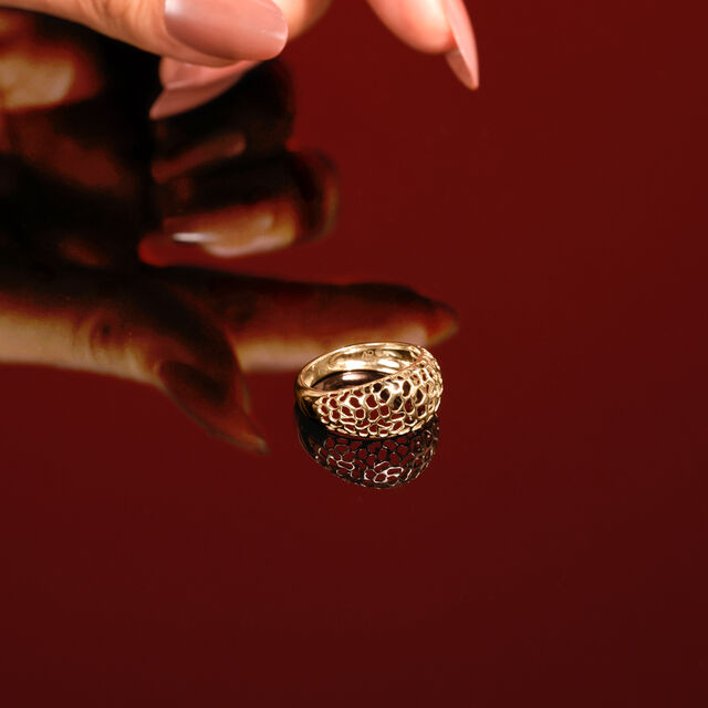 Organic Lattice Gold Ring,,hi-res image number null
