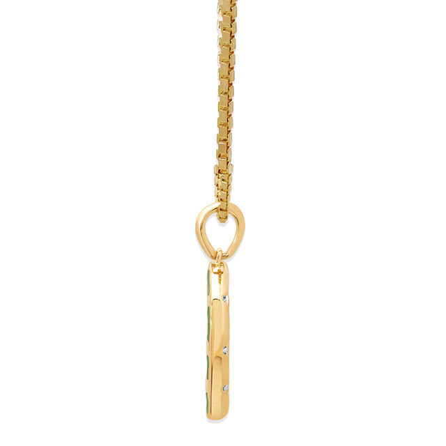 14KT Yellow Gold Golden Gallop Diamond Pendant,,hi-res view 4