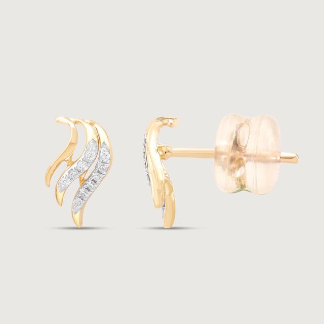 Groovy Glint Diamond Earrings,,hi-res image number null