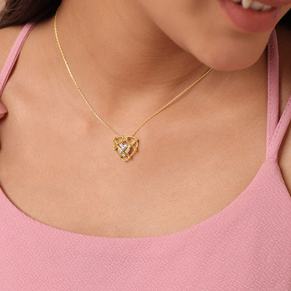 Small Number Pendant Necklace - Gold - FlowX Jewelry