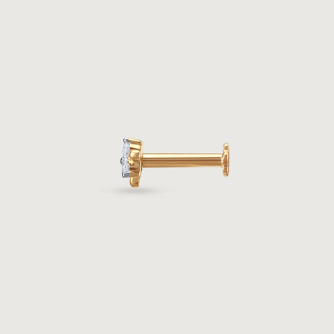 Twinkle Bloom Diamond Nose Pin