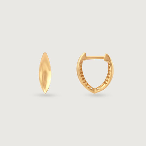 Sculpted Luxe Gold Hoop Earrings