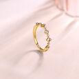 Sparkle Twist Gold & Diamond Finger Ring,,hi-res view 1