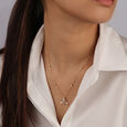 Astral Cluster 14KT Diamond Necklace,,hi-res view 2