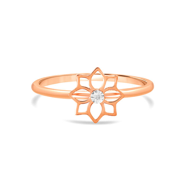 14KT Yellow Gold Blooming Elegance Finger Ring,,hi-res image number null