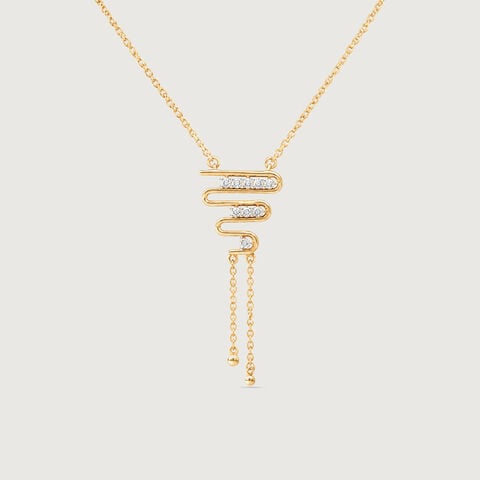 Fluid Rhythm Diamond Necklace