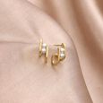 Bold Duo Pearl Stud Earrings,,hi-res view 1