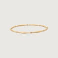 Serene Interval Gold Bangle,,hi-res view 1