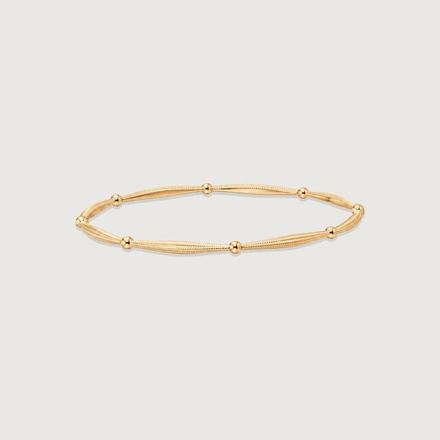 Serene Interval Gold Bangle,,hi-res image number null