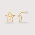 Galactic  Allure 14KT Hoop Earrings,,hi-res view 3