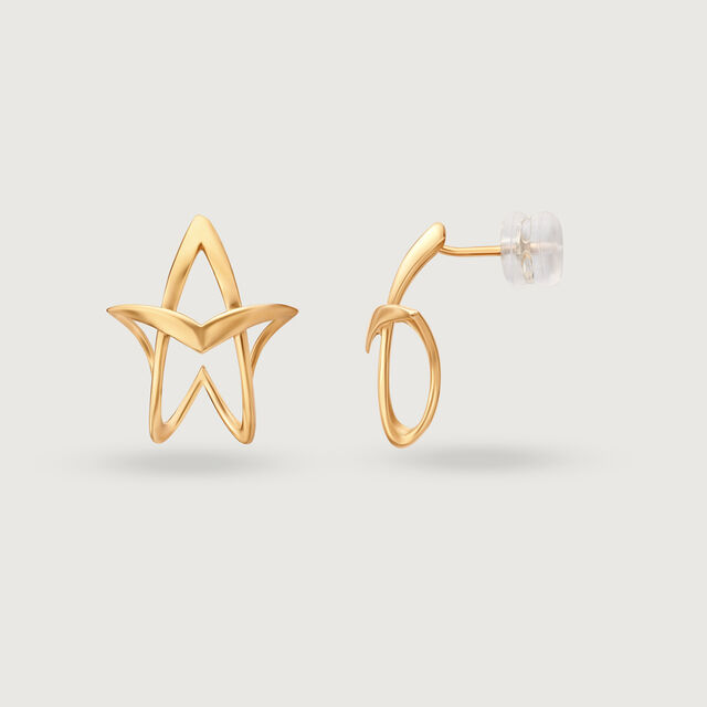 Galactic  Allure 14KT Hoop Earrings,,hi-res image number null