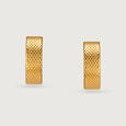 22KT Yellow Gold Elegant Stud Earrings,,hi-res view 2