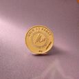 8 GM 22 Karat Stunning Lotus Gold Coin,,hi-res view 1