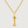 Letter Perfect 'I' Gold Pendant,,hi-res view 3